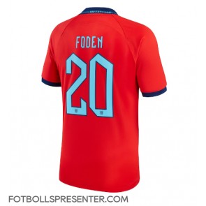 England Phil Foden #20 Borta Matchtröja VM 2022 Kortärmad